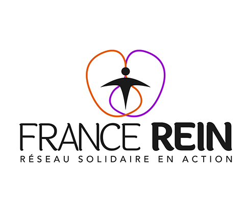 Logo de l'association France Rein, membre du collectif Greffes+